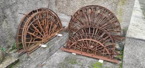 Antique crescent window bars of various types and sizes
